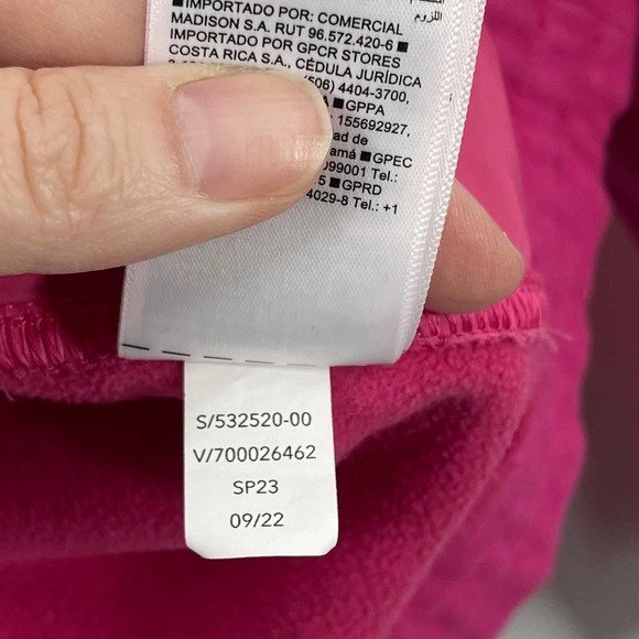 Athleta M Triumph Hybrid Half Zip Sweatshirt Salvia Pink 532520 - Picture 7 of 8